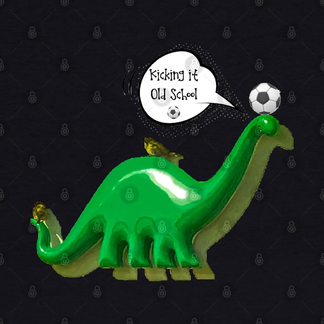 Soccer- Dino and birds kicking it old school by aadventures